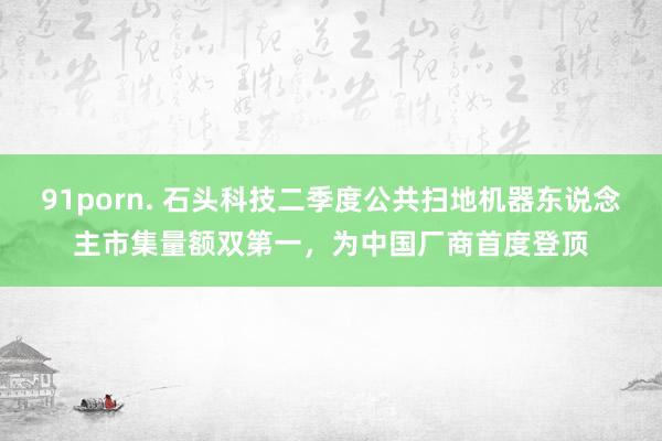 91porn. 石头科技二季度公共扫地机器东说念主市集量额双第一，为中国厂商首度登顶