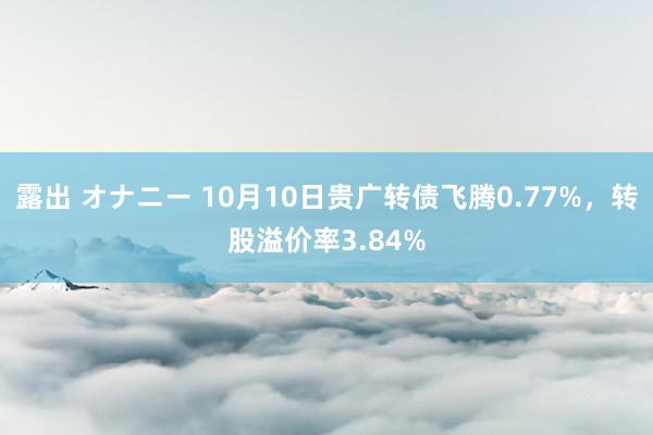 露出 オナニー 10月10日贵广转债飞腾0.77%，转股溢价率3.84%