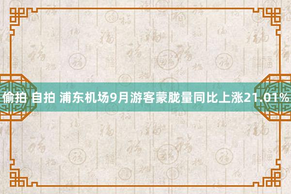 偷拍 自拍 浦东机场9月游客蒙胧量同比上涨21.01%