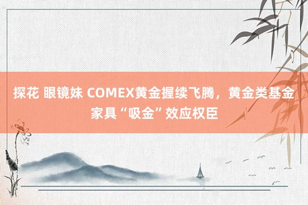 探花 眼镜妹 COMEX黄金握续飞腾，黄金类基金家具“吸金”效应权臣