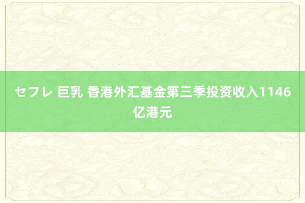 セフレ 巨乳 香港外汇基金第三季投资收入1146亿港元