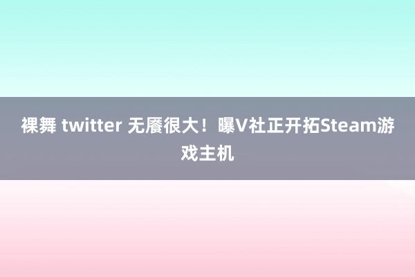 裸舞 twitter 无餍很大！曝V社正开拓Steam游戏主机